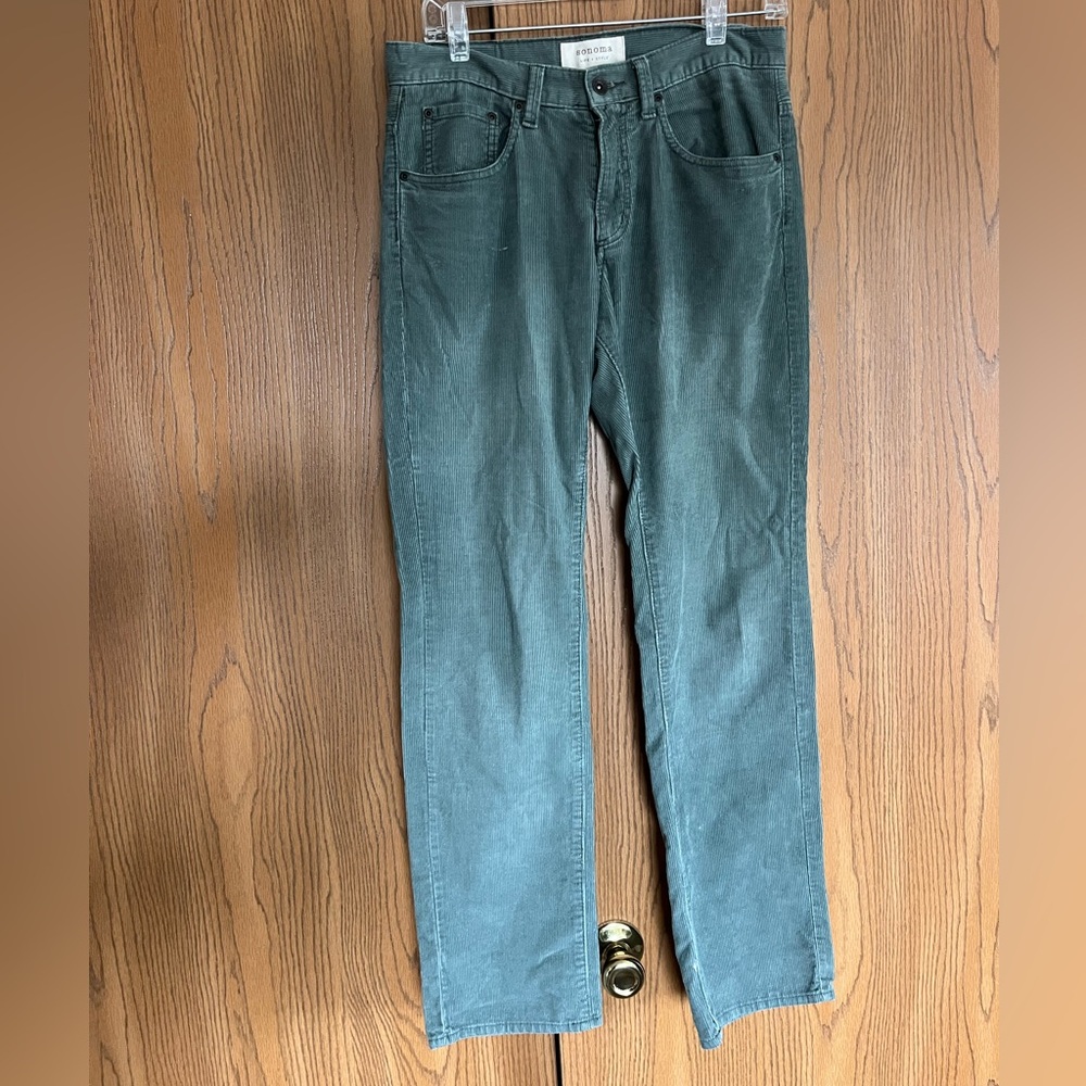 Sonoma Green Corduroy Pants
